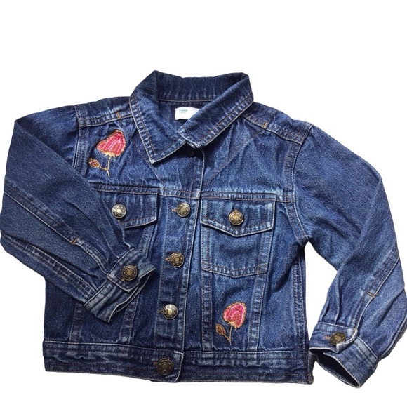 Adams Floral Bead Embroidered Jean Jacket - Picture 1 of 5